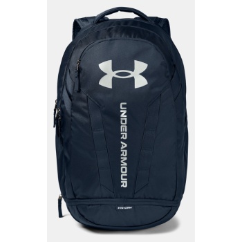 under armour ua hustle 5.0 backpack blue 100% polyester σε προσφορά