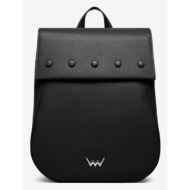 vuch melvin backpack black genuine leather