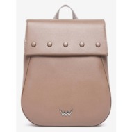vuch melvin backpack beige genuine leather