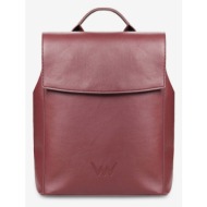 vuch gioia wine backpack red artificial leather