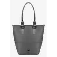 vuch noemi grey handbag grey outer part - 100% polyurethane; inner part - 100% polyester