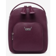 vuch darty backpack red genuine leather