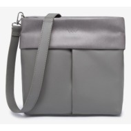 vuch anila grey handbag grey outer part - 100% recycled polyurethane; inner part - 90% recycled poly