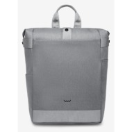 vuch baxter light grey backpack grey 100% polyester