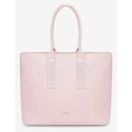 vuch casual pink handbag pink outer part - 90% polyurethane, 10% polyester; inner part - 100% polyes