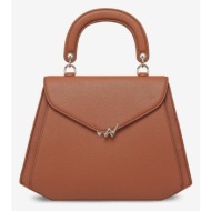 vuch bryna brown handbag brown outer part - 100% polyurethane; inner part - 100% polyester