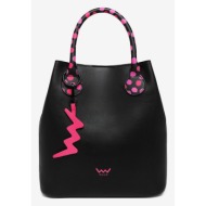 vuch gabi dotty black handbag black outer part - 100% polyurethane; inner part - 100% polyester