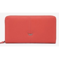 vuch judith coral pink wallet pink outer part - 100% genuine leather; inner part - 100% polyester