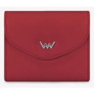 vuch enzo mini wine wallet red outer part - 100% polyurethane; inner part - 100% polyester