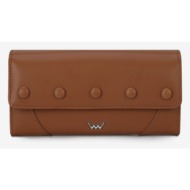 vuch tosca brown wallet brown outer part - 100% genuine leather; inner part - 100% polyester