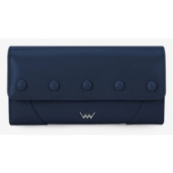 vuch tosca blue wallet blue outer part - 100% genuine leather; inner part - 100% polyester