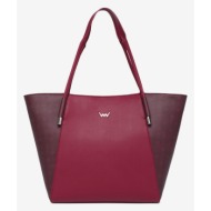 vuch laurie wine handbag red artificial leather