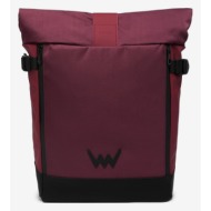 vuch nescio wine backpack red polyurethane