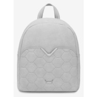 vuch arlen fossy grey backpack grey artificial leather