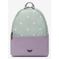 vuch zane mini purple backpack green polyester