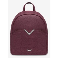 vuch arlen fossy wine backpack red artificial leather