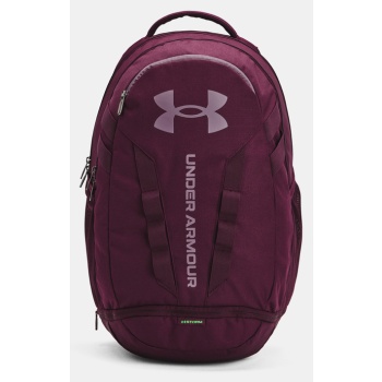 under armour ua hustle 5.0 backpack red 100% polyester σε προσφορά