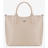 vuch christel cappucion handbag beige outer part - artificial leather; inner part - polyester