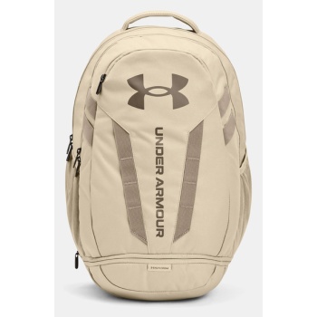 under armour ua hustle 5.0 backpack brown 100% polyester σε προσφορά