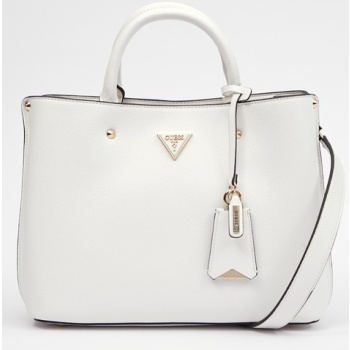 guess meridian handbag white polyurethane σε προσφορά