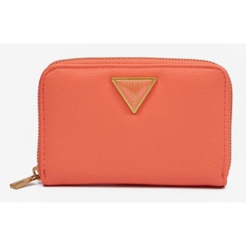 guess cosette wallet orange polyurethane