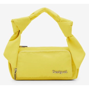 desigual priori urus handbag yellow polyurethane