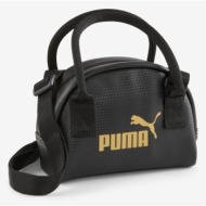 puma core up mini grip bag handbag black polyurethane