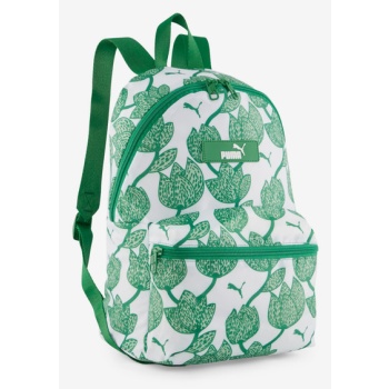 puma core pop backpack green polyester