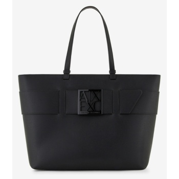armani exchange handbag black polyurethane