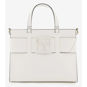 armani exchange handbag white polyurethane σε προσφορά