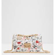 aldo lovesong cross body bag white outer part - 95% polyurethane, 5% glass; lining - 100% recycled p