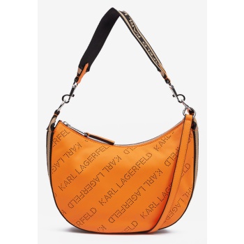 karl lagerfeld moon sm shoulderbag handbag orange recycled σε προσφορά