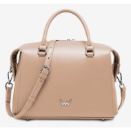 vuch coraline beige handbag beige genuine leather