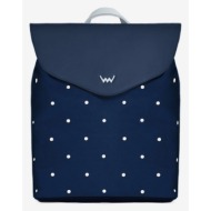 vuch joanna dotty hasling backpack blue outer part - 80% polyester, 20% polyurethane; inner part - 1