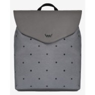 vuch joanna dotty fribon backpack grey outer part - 80% polyester, 20% polyurethane; inner part - 10