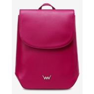 vuch elmon backpack pink genuine leather