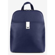 vuch filipa blue backpack blue outer part - 100% polyurethane; inner part - 100% polyester