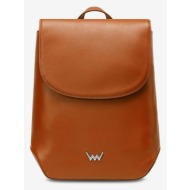 vuch elmon backpack brown genuine leather