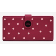 vuch pippa wine wallet red faux leather