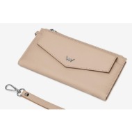 vuch adira wallet beige outer part - 100% genuine leather; inner part - 100% polyester