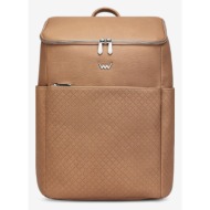 vuch tinkler backpack beige outer part - 100% polyurethane; inner part - 100% polyester