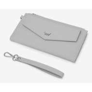 vuch adira wallet grey outer part - 100% genuine leather; inner part - 100% polyester