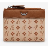 vuch marva mini wallet brown outer part - 100% polyurethane; inner part - 100% polyester