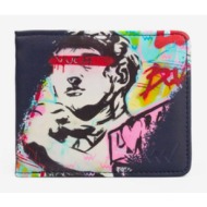 vuch fearless love wallet blue outer part - 100% polyurethane; inner part - 100% polyester