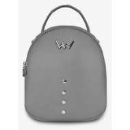 vuch cloren grey backpack grey outer part - 100% polyurethane; inner part - 100% polyester