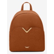 vuch arlen fossy brown backpack brown outer part - 100% polyurethane; inner part - 100% polyester