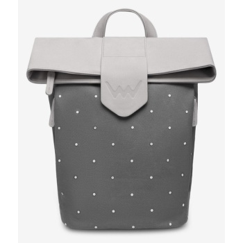 vuch mellora dotty grey backpack grey outer part - 80%