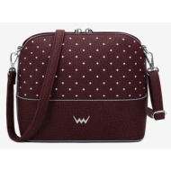 vuch cara dotty wine cross body bag red outer part - 100% polyurethane; inner part - 100% polyester