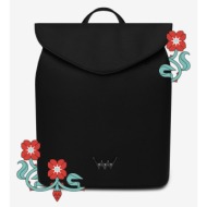 vuch joanna in bloom rosehip backpack black 100% artificial leather