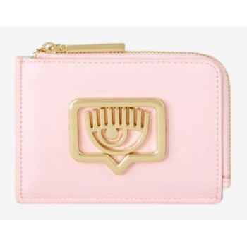 chiara ferragni eyelike wallet pink polyurethane